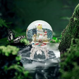 WINOMO Crystal Ball Base, Alloy, Crystal Ball, Stand, Lapis Lazuli, Round Ball, Purple, Amethyst, Natural Stone, Crystal Ball, Citrine, Purple Crystal, Feng Shui Goods, Gift, Glass, Display, Ornament, Figurine