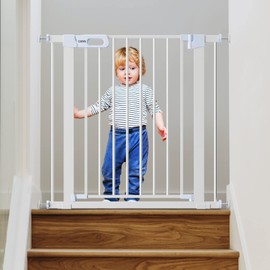 Ciays 29.5” to 37.8” Safety Baby Gate, Extra Wide Auto-Close Dog Gate for Stairs, Easy Walk Thru Indoor Pet Gate for Doorways and Rooms, 36in Tall