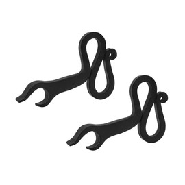 Lord of Battles Medieval Bottle Opener | Viking Iron Hand Forged Beer Bottle Opener (Black)