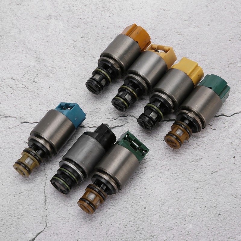 7Pcs Transmission Solenoid Valve Set Fit for 545i/550i/645ci/645Li/650i/5 7 Series