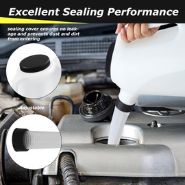 2 Pack 5 Quart Oil Measuring Container Oil Jug with Spout Automotive Funnels Set Motor Dispenser with Lid and Cap for Automotive Fluids