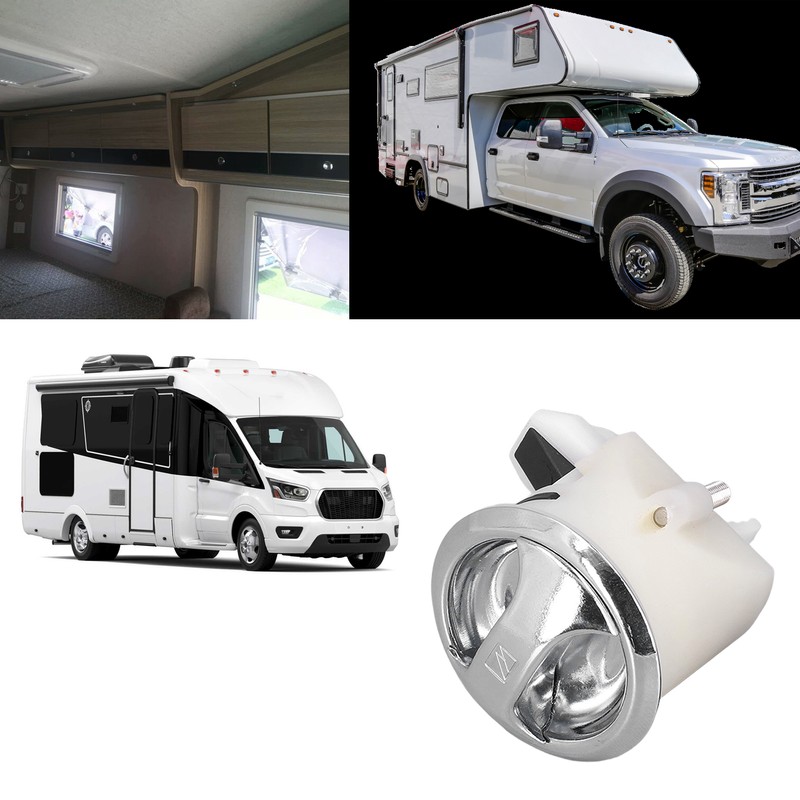 RV Cabinet Lock Round Rotate to Close Weatherproof for 3‑22mm