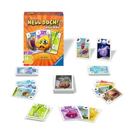 Ravensburger 20348 - Heul doch! Mau Mau, Card Game for 3-6 Players, Action Game from 7 Years, Grey