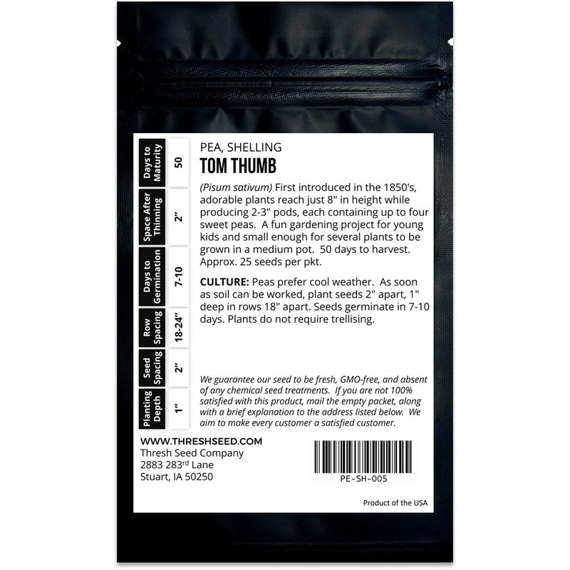 Tom Thumb Pea - 25 Seeds