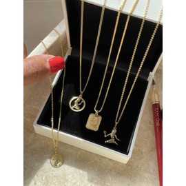 MyGold Zodiac Sign Pendant (Without Chain) Yellow Gold 333 Gold (8 Carat) Diameter 15 mm Round Star Sign Horoscope Constellation Pendant Gavno MOD-04433, 8 Carat (333) Yellow Gold, Virgin