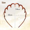 Herbeluemily Headband Hair Clip, Headband with Comb, Black