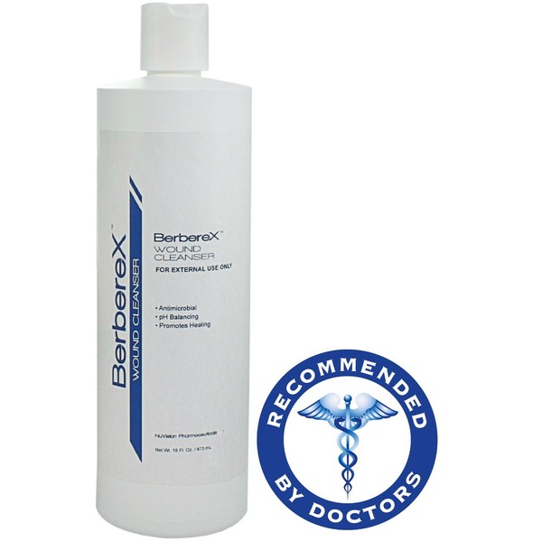 BerbereX Antimicrobial Wound Cleanser for Cuts, Scrapes, Burns