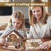 Flever DIY Miniature House Kit, Tiny Home Kit with LED