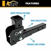 KUAFU 2" Folding Hitch Adapter Compatible with 2 Inch Trailer