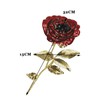 Sequined Rose Brooch, Red and Gold, Large 32cm Floral Decorative