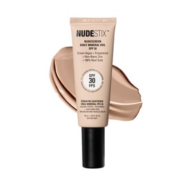 NUDESTIX Nudescreen Daily Mineral Veil SPF 30 – Lightweight Tinted Mineral Sunscreen with Zinc Oxide for UVA/UVB & Blue Light Protection | Nude