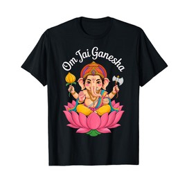 Hindu Ganesha Puja Elephant God India Meditation Yoga Murti T-Shirt