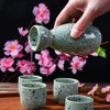 Sake 5-Piece Set, Durable Japanese Sake Ceramic Set Featuring 1