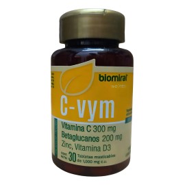 C-vym Frasco Tabletas Masticables 30 Unidades