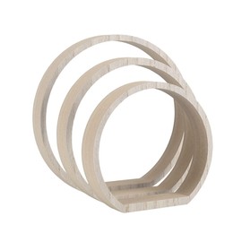 Ideen mit Herz Ring Pedestals | Blanks for Further Decorating | Frame in Ring Shape for Standing Up | Various Sizes | Pack of 3