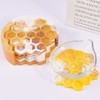 DIYBravo 5Pcs Honeycomb Coaster Resin Molds with Bee Box Mold