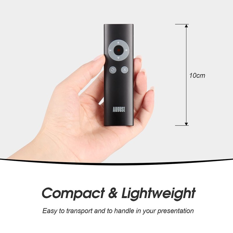 Wireless Clicker for PowerPoint - August LP200 - Laser Pointer