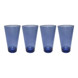 KASABLANKA Vasos Acrílico Altos 620 Ml Resistentes High Ball 4 Pzas