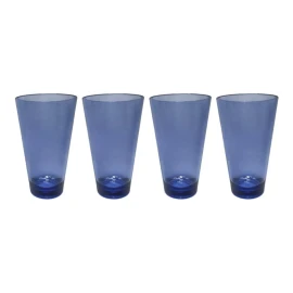 KASABLANKA Vasos Acrílico Altos 620 Ml Resistentes High Ball 4 Pzas