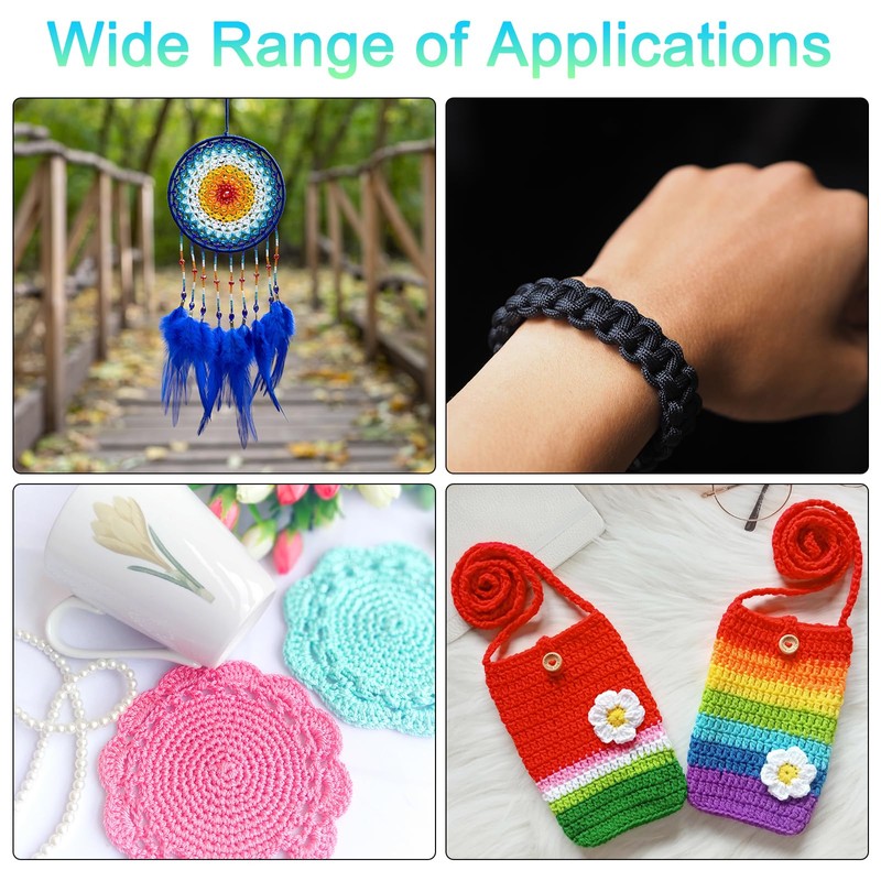 sourcing map Nylon String 3 Strands Twisted Mason Line 1.5mm