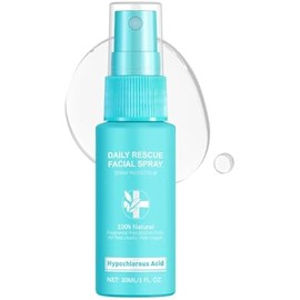 Daily Rescue Facial Spray, Hypochlorous Acid Spray, Reduce Redness and Breakouts, 100% Natural Fragrance Free, Alcohol Free, Oil Free, Cruelty Free Vegan (1)