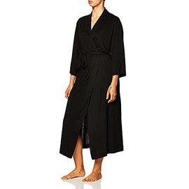Natori Women's Shangri-La Robe, Black, Medium