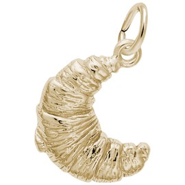Gold Plated French Croissant Charm