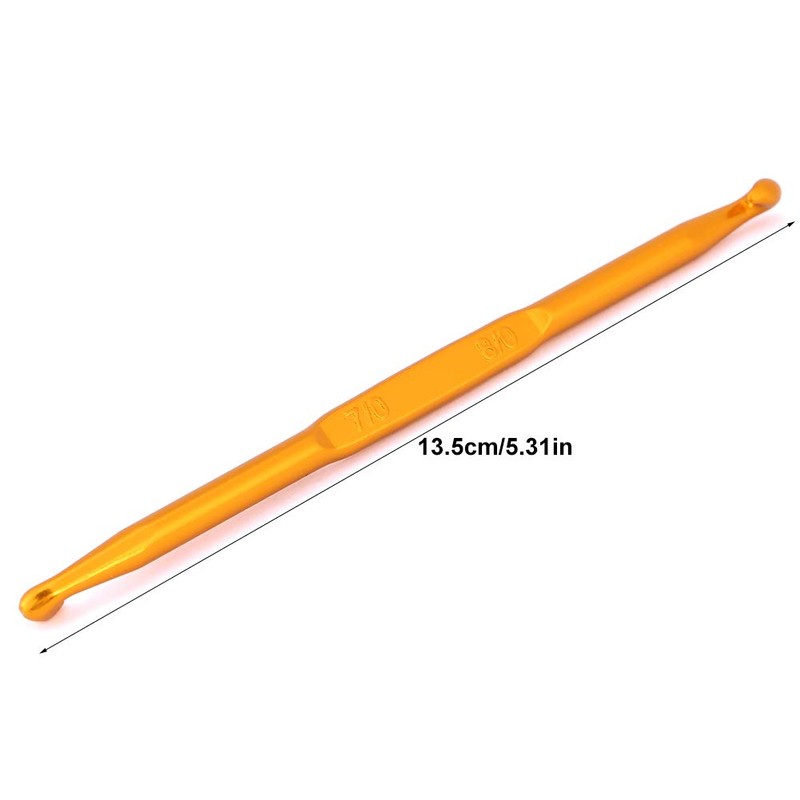 DEWIN Double Ended Crochet Hooks - Double End Crochet Alumina
