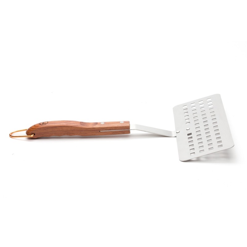 Outset Rosewood Collection Slotted Fish Spatula, Stainless Steel, 1.5 x