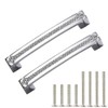 TNOMS Cabinet Hardware Handles Pull Polished Chrome Door Kitchen Cupboard