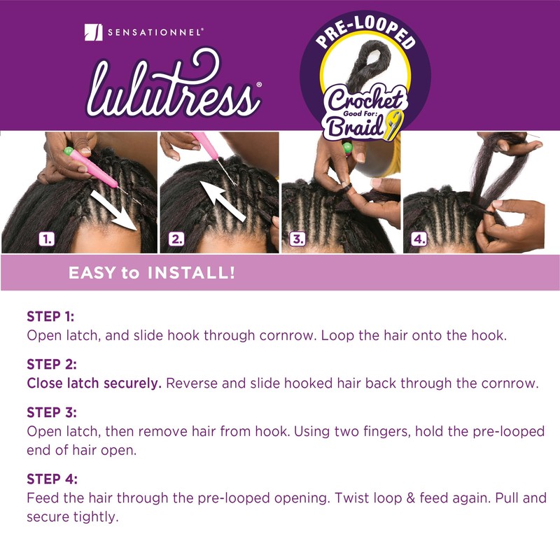 Sensationnel Lulutress crochet braiding hair - 3x boho box braid