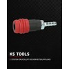 KS Tools 2 Stage Compressed Air Coupling 999.9096 9 mm