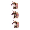 Mikinona 3pcs Unicorn Shape Rose Gold Makeup Brush for Women