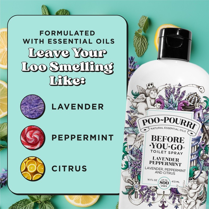 Poo-Pourri Lavender Peppermint Before-You-Go Air & Toilet Spray 16fl oz