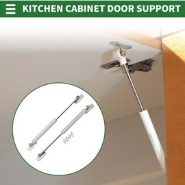 Motoforti Universal Lift Supports Struts Cabinet Cover Gas Springs 10inch/245mm 27lb/120N/12kg Silver Tone 2 Set