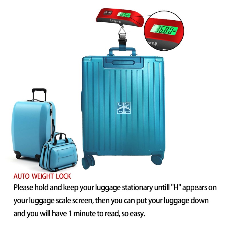 Longang Digital Hanging Luggage Scale with Backlit for Travel, Portable