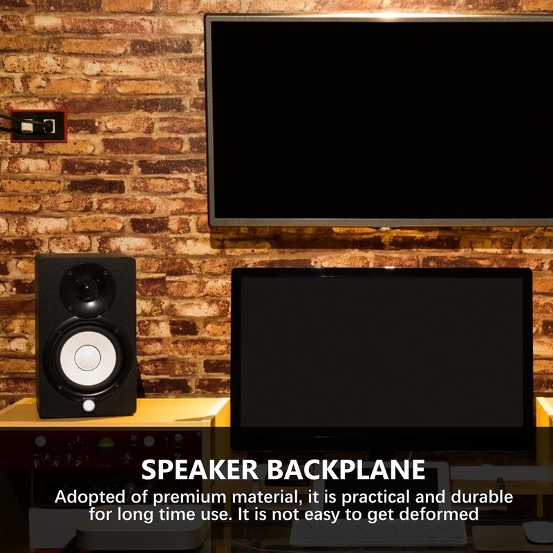 OSALADI 4pcs Iron Speaker Back Panel Coupler Plates for Loudspeaker