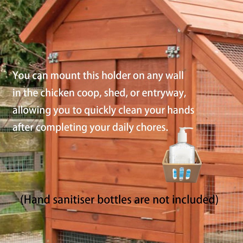 SPANSEE Chicken Coop Hand Sanitizer Holder, Holder Compatible with 8