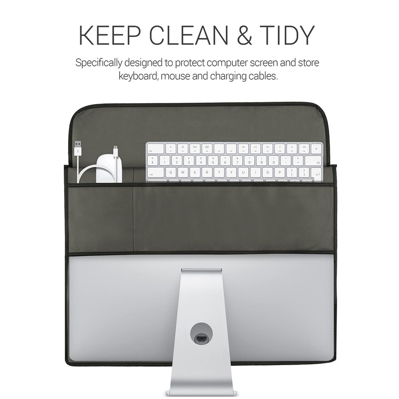 kwmobile Case Compatible with 20-22 Inch Monitor - with 2