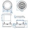 12V Roof Fan Ceiling Quiet Air Ventilation Cooling Grille for