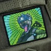 Patches , Excited Hyene Embroidery Patch, Military Sticker Badge, Morale