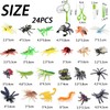 DtgEcd 24 Pcs Bugs Toys for Kids, Plastic Insects with