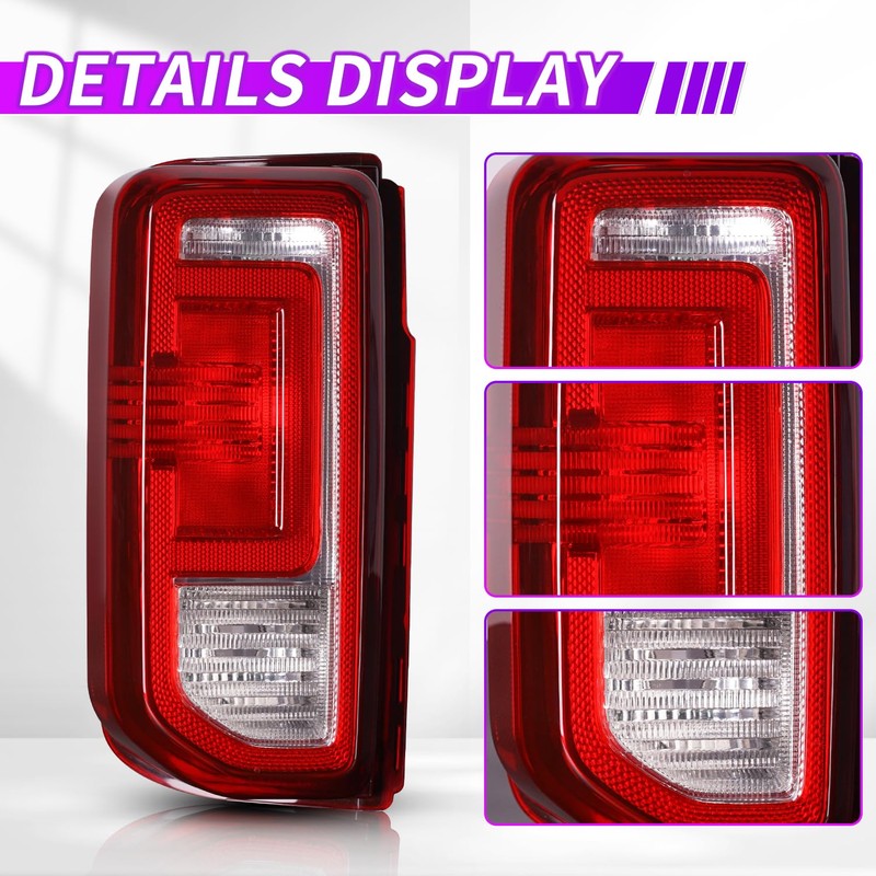 OE Halogan Style Tail Light for Ford Bronco 2021-2024,Taillamp w/o