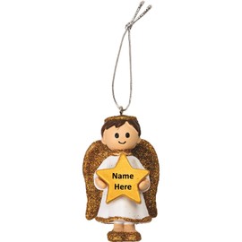 Suki Gifts Hanging Angel I Love You Boy Gold Hanging Angel Decoration Christmas Angel Boy Modern Resin Metal