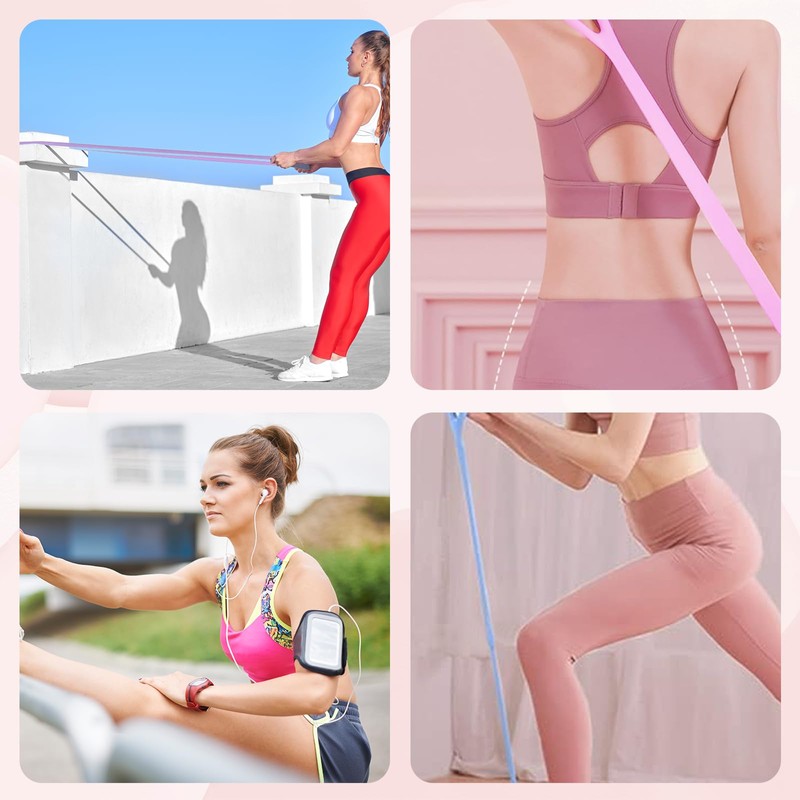 Ninnyi 3 Pcs Resistance Band Women, Figure 8 Exercise Resistance