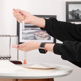 Compatible with FQQ Smartwatch Bands, LamshawStretch Elastics Nylon Adjustable Replacement Strap Accessories Compatible with FQQ/TOOBUR DR06 1.27 Inches Smart Watch/Homailida Smart Watch band G208 (Purple Blue)