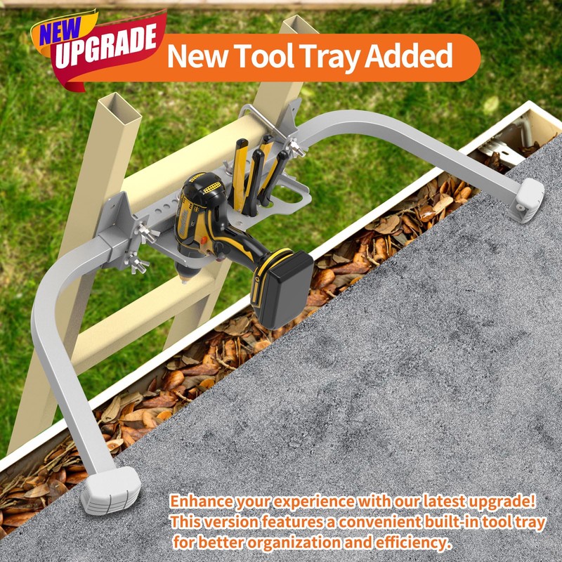 Aluminum Ladder Stabilizer, Heavy Duty Extended Ladder Accessories for Roof
