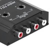 QANYEGN Audio Converter,12V 4 Channel Audio Impedance Converter,Line Output Converter,Suitable