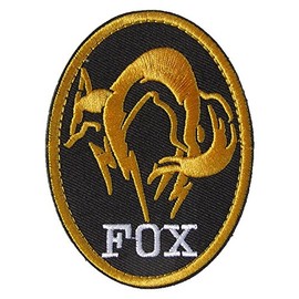 FOX HOUND Oval Velcro Patch (Gold)