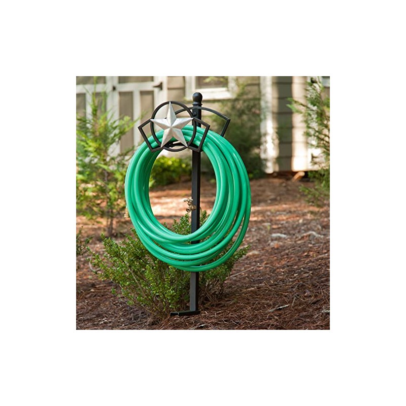 Liberty Garden 114 Garden Hose Hanger Spigot Post, Black